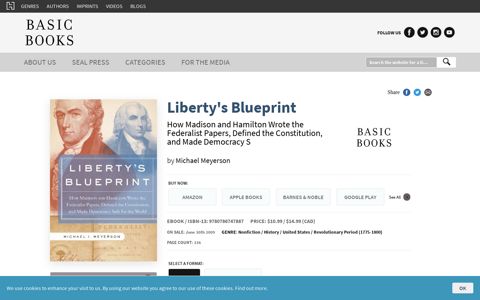 Liberty's Blueprint by Michael Meyerson | Basic Books