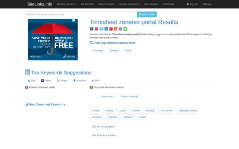 Timesheet zenetex portal Results For Websites Listing