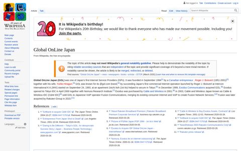 Global OnLine Japan - Wikipedia