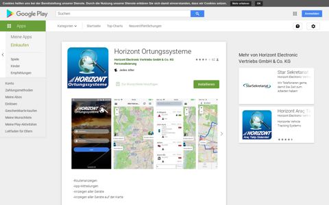 Horizont Ortungssysteme – Apps bei Google Play