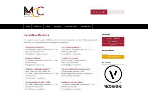 Consortium Members - Maryland Career Consortium
