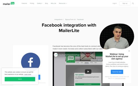 Facebook Signup Form Integration - MailerLite