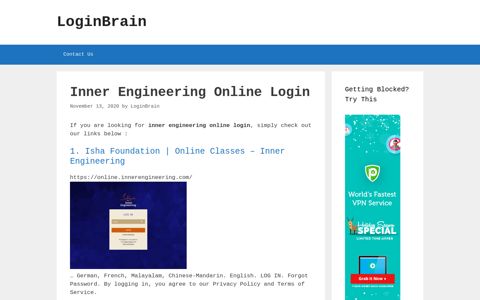 Inner Engineering Online Isha Foundation | Online Classes ...