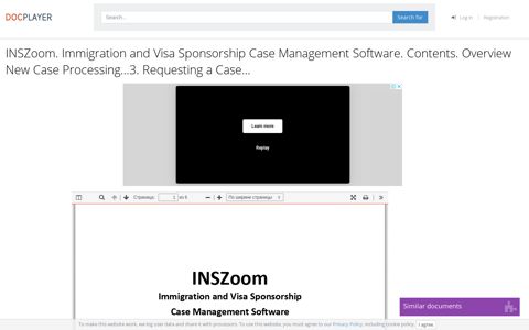 INSZoom. Immigration and Visa Sponsorship Case ...