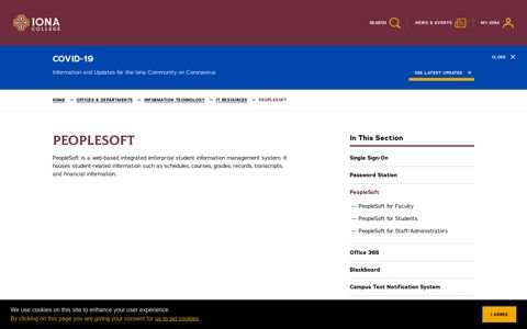 PeopleSoft | Iona College