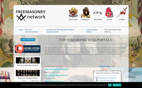 TOP 10 MASONIC WEB PORTALS - FREEMASONRY.network