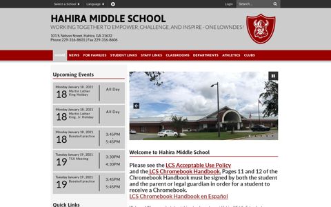 Hahira Middle School: Home