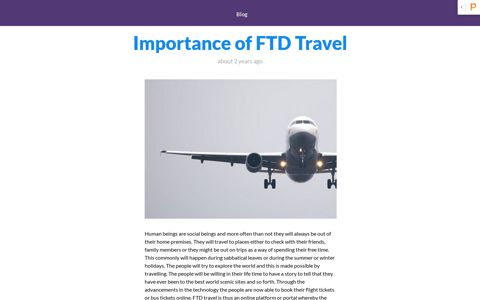 Importance of FTD Travel - Travel deals