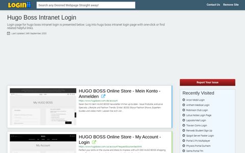Hugo Boss Intranet Login - Loginii.com