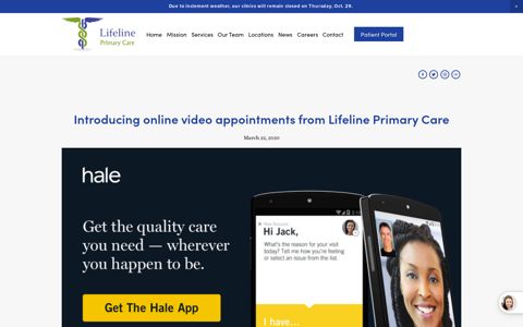 Introducing online video appointments from Lifeline Primary ...