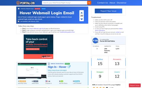 Hover Webmail Login Email - Portal-DB.live