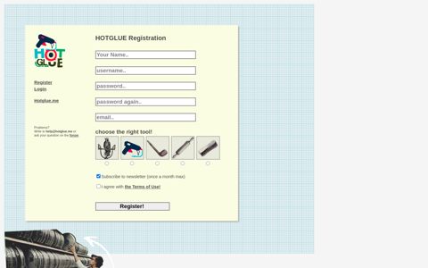 Account Registration - HOTGLUE