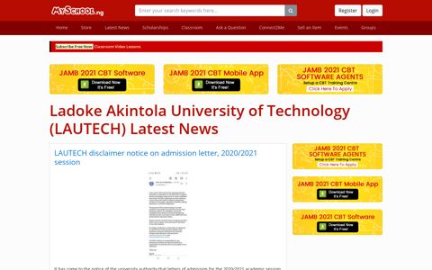 Ladoke Akintola University of Technology (LAUTECH) Latest ...