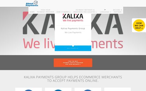 Accept Payments Online via Kalixa Payments Group ...