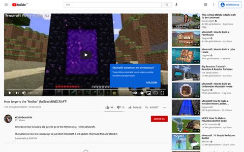 How to go to the "Nether" (hell) in MINECRAFT! - YouTube