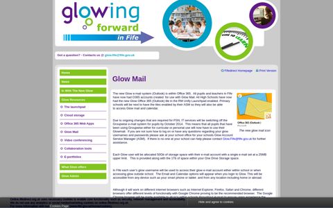 Glowing Forward in Fife - Glow Mail