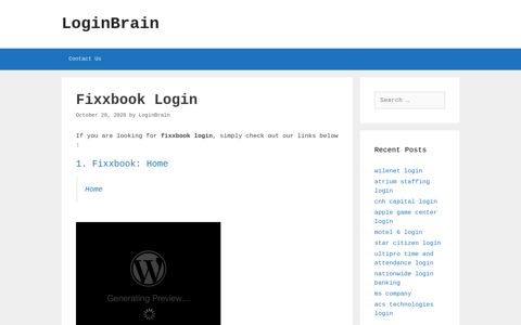 fixxbook login - LoginBrain
