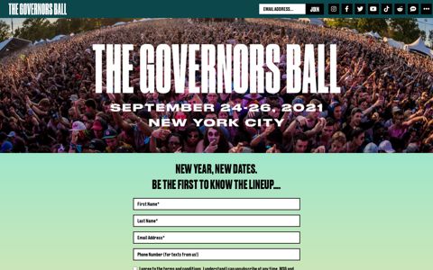 Info | The Governors Ball Music Festival