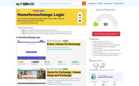 Homeforexchange Login - A database full of login pages from ...