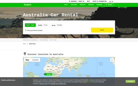 Car Rental Australia | Hire a car with Europcar Australia