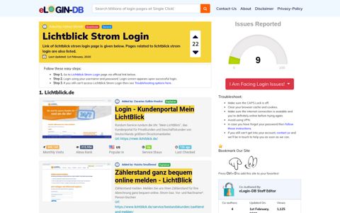 Lichtblick Strom Login - A database full of login pages from all ...