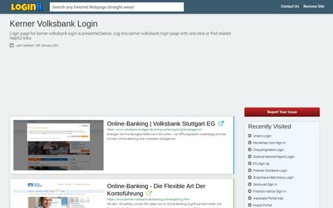 Kerner Volksbank Login - Loginii.com