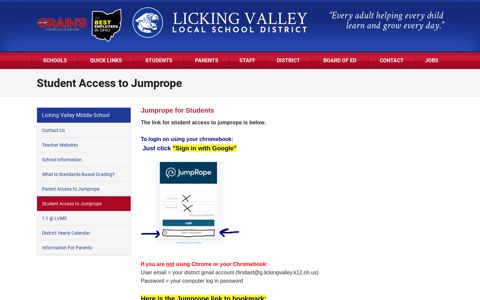 Student Access to Jumprope - Licking Valley