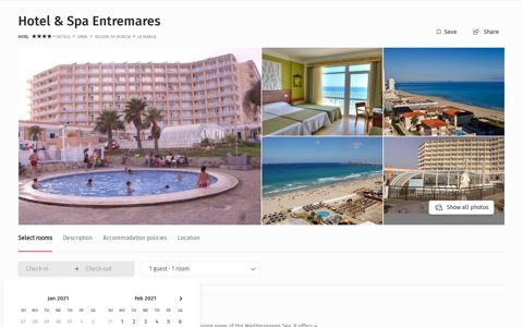 Hotel & Spa Entremares, La Manga | CuddlyNest