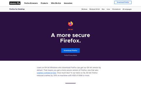 Firefox for Windows 64-bit - Mozilla