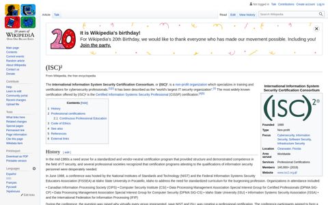 (ISC)² - Wikipedia