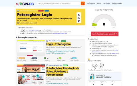 Fotoregistro Login - A database full of login pages from all ...