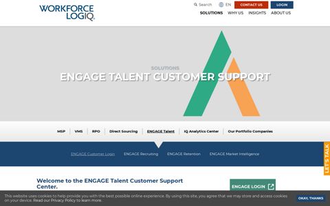 ENGAGE Talent Customer Support - Workforce Logiq