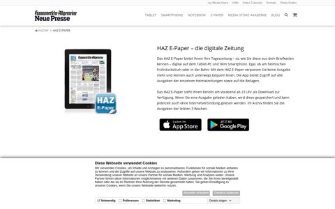 HAZ E-Paper – die digitale Zeitung | my Media Store