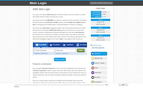 GMX Mail Login | Mein Login