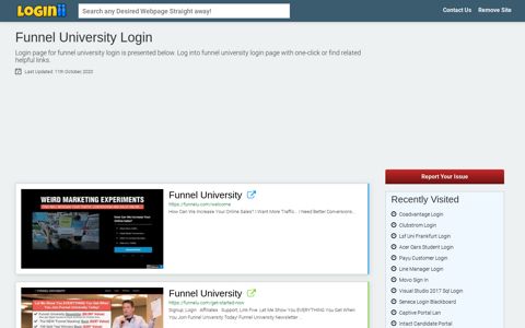 Funnel University Login - Loginii.com