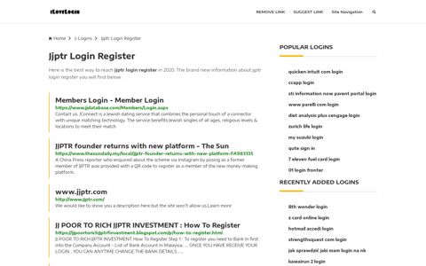 Jjptr Login Register ❤️ One Click Access - iLoveLogin