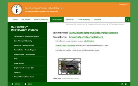 Management Information Systems / eSchoolData Portals