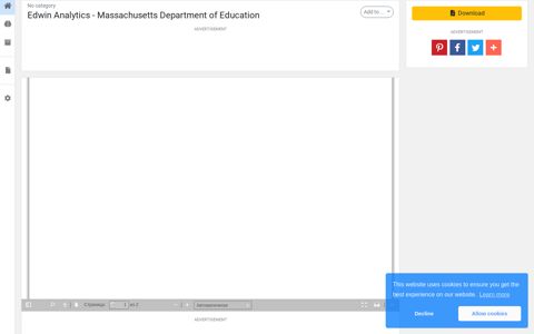 Edwin Analytics - Massachusetts Department of Education