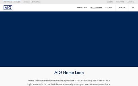 AIG Home Loan - Insurance from AIG in the US - AIG.com