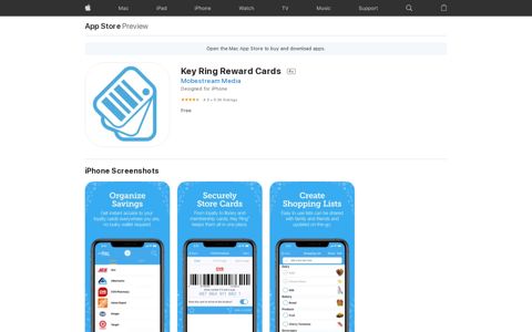 ‎Key Ring Reward Cards on the App Store