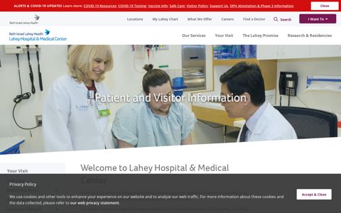 Patient and Visitor Information - Lahey Hospital & Medical ...