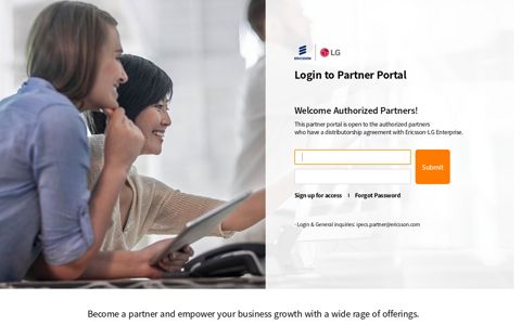 Login to Partner Portal