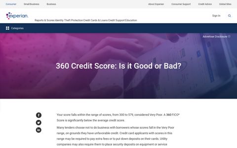 360 Credit Score: Is it Good or Bad? - Experian