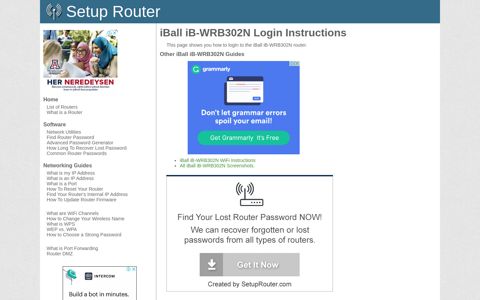 How to Login to the iBall iB-WRB302N - SetupRouter
