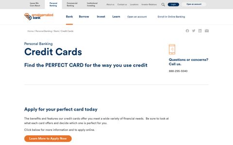Credit Cards | Amalgamated Bank