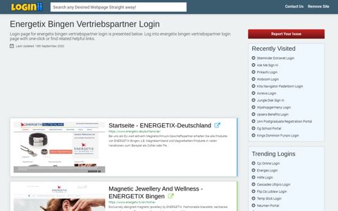 Energetix Bingen Vertriebspartner Login - Loginii.com