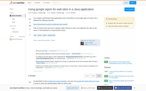 Using google signin for web sites in a Java application - Stack ...