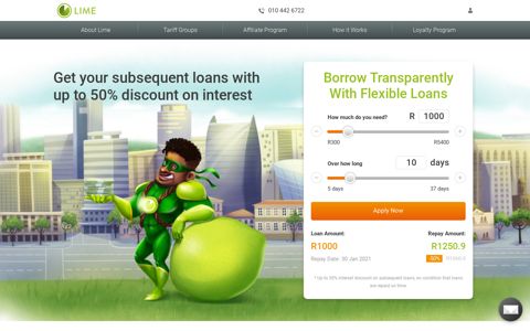 Lime | Loans online in South Africa