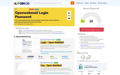 Openwebmail Login Password