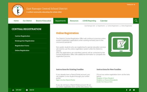 Central Registration / Online Registration - East Ramapo ...